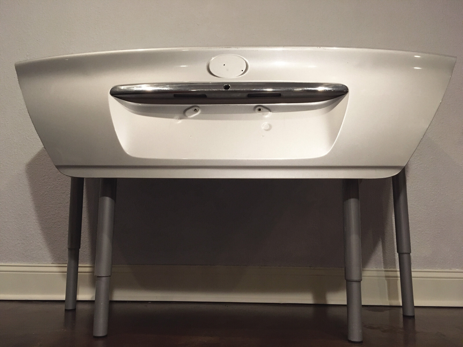 Up-cycled Car Trunk Lid Table/Desk- Adjustable, Multipurpose, One of a Kind