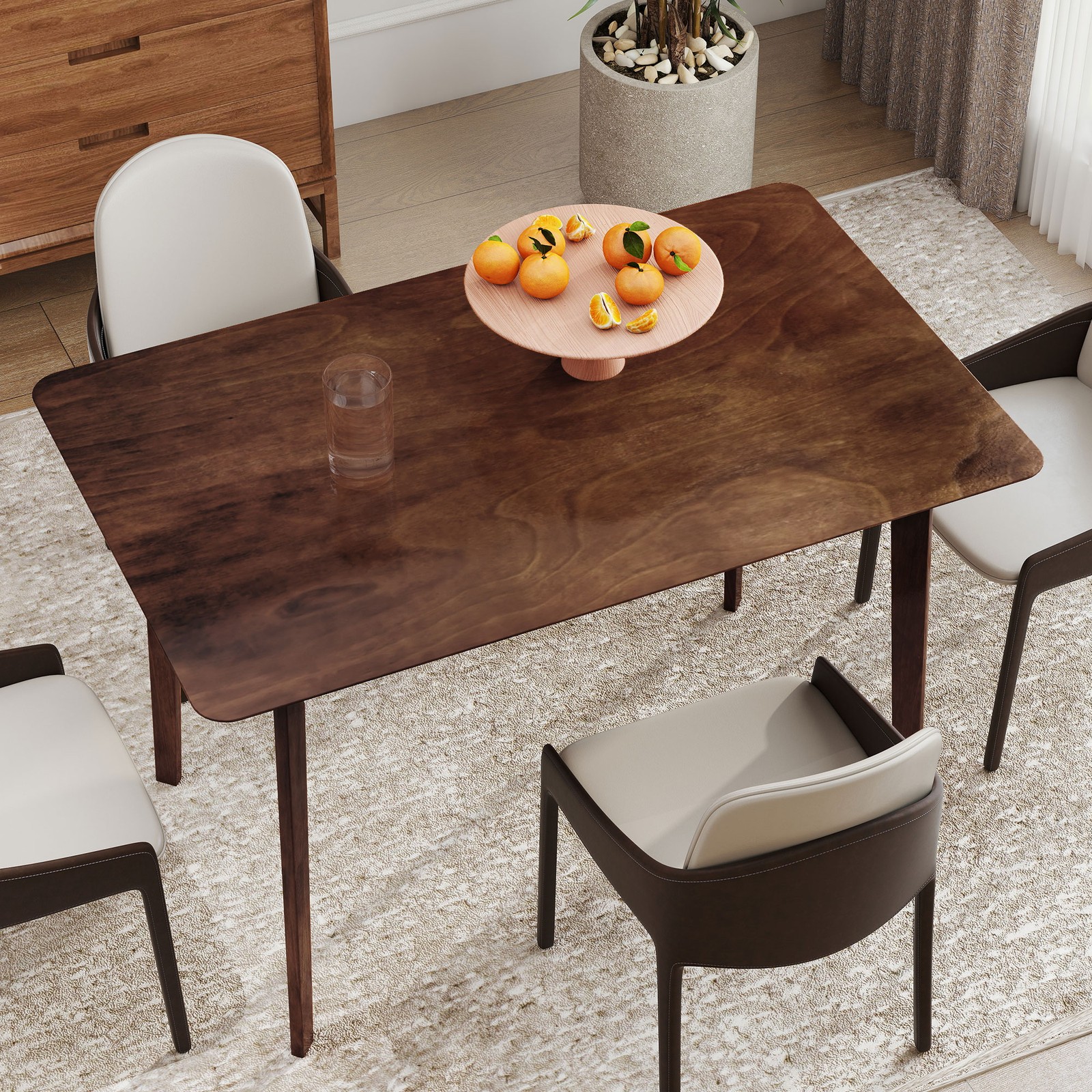 Mid-century Modern Dining Table Adds A Simple Elegant Touch