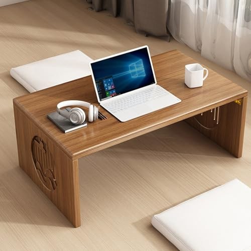 Portable Low Coffee Table 31.5×15 in Japanese Floor Table Space 31.5×14.9 in